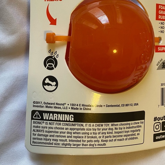 BIONIC Ball Dog Toy 3-Pack! - Supernatural Strong, Size Medium 15-35lb Pups - Picture 3 of 6